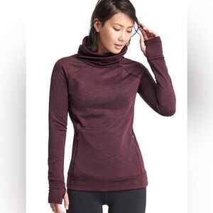 Athleta purple scuba hoodie sweatshirt